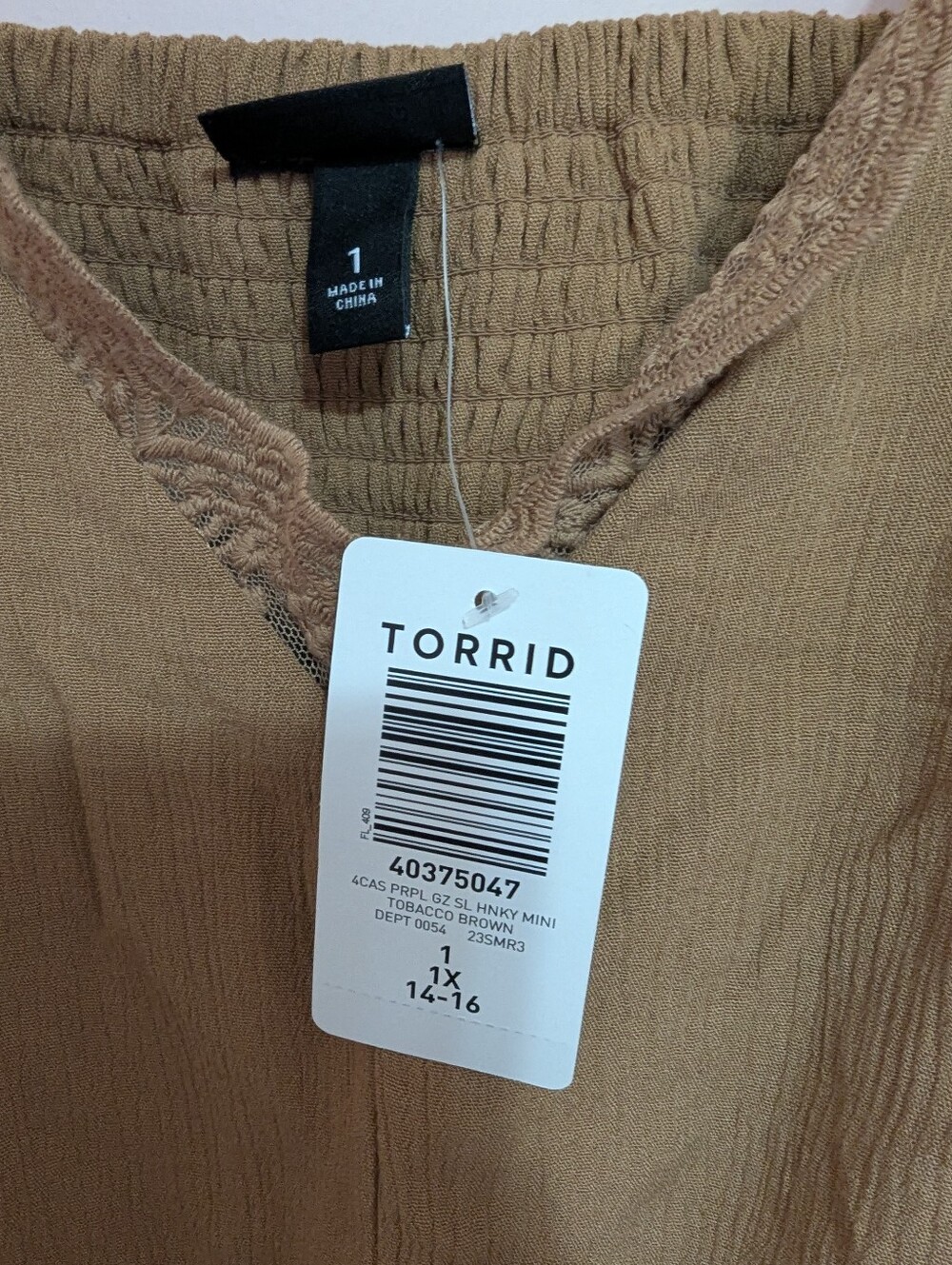 Torrid Lace Trim Maxi Dress in Brown - Picture 2 of 5